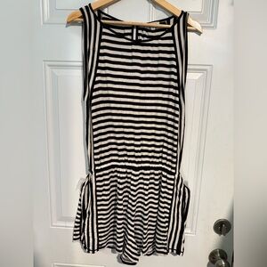 Max Studio Black and White Striped Dress